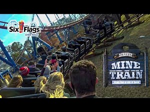 2021 Runaway Mine Train Roller Coaster On Ride Back Seat HD POV Six Flags Over Texas