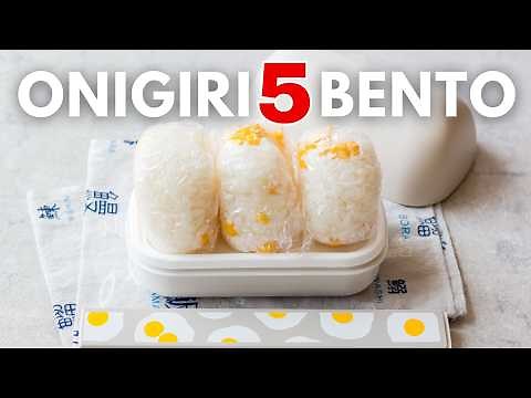 5 Easy Onigiri Bento Box Lunch Ideas For the Week | Chef JA Cooks
