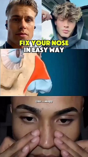 GLOW UP | LOOK MAX | FITNESS on Instagram: "Glow up (Improve your nose shape @umax.app ) _ _ Follow for more glow up tips 🔥 _ _ “Mewing” is a set of facial exercises and tongue posturing techniques that some claim to offer potential benefits, including • Facial Symmetry: Advocates believe that practicing mewing may contribute to improved facial symmetry. • Jawline Definition: Proper tongue posture is thought to engage facial muscles, potentially enhancing the definition of the jawline. #glowup