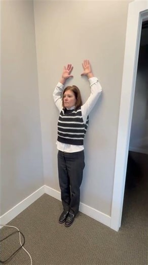 What to do when your shoulders are rolled forward.