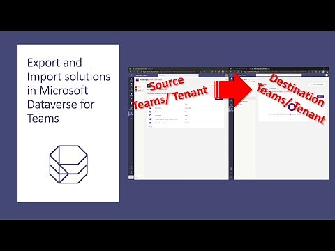 How to export and import solutions in Microsoft Dataverse for Teams