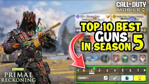 Top 10 Best Guns in Season 5 CODM 2025 | Gunsmith Loadout/Class Setup | Cod Mobile | Strange One Gaming