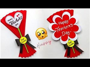 DIY Happy Teacher's day card ideas 2025 / Handmade Teacher's day greeting card