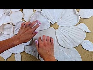 How to make a botanical bas-relief on the wall
