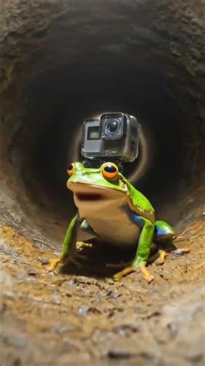 POV: Frog Enters a Mysterious Underground Tunnel 🐸🌌 (GoPro Cinematic 4K)