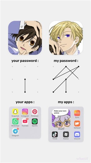 your password vs my password 🔒 #ouranhighschoolhostclub #ohshc #anime #haruhi #tamaki