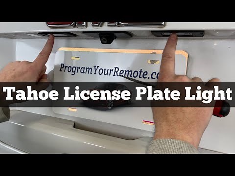2015 - 2020 Chevy Tahoe License Plate Light - How To Remove Replace Change Bulb - Chevrolet DIY