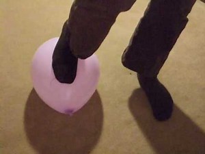 Purple 12" Unique balloon — stomp pop