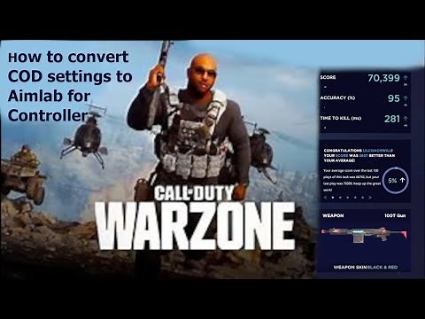 How to find your Aimlab Controller Sensitivity for Call of Duty