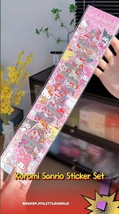 Kuromi Sanrio Sticker Set | Bộ Nhãn Dán Trang Trí Dễ Thương