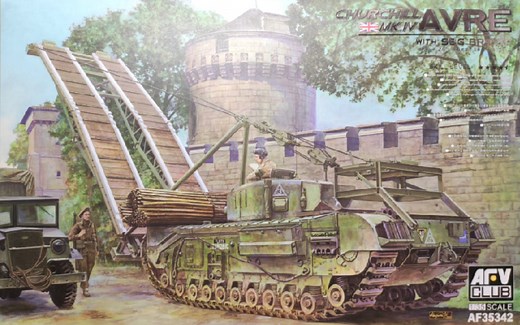 【模型测评】AFV 1/35 丘吉尔MK.IV工程坦克模型