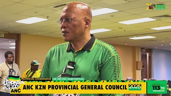 [WATCH] :The ANC KwaZulu-Natal Provincial General Council has begun with remarkable commitment and enthusiasm shown by the delegates as they reaffirm their preparedness for the upcoming ANC's National General Council. ANC Coordinator, Cde Michael Mabuyakhulu, also outlined the preparations underway and highlighted the significant work the ANC has undertaken to strengthen the organisation and advance its programme of renewal. #ANCKZNPGC2025 #ANCAtWork