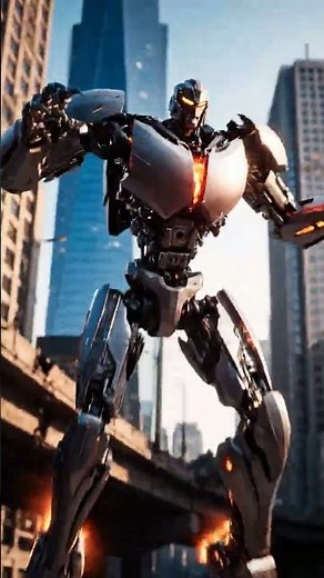 Transforming Motorcycle Robot Epic 3D Action Short Film in the City