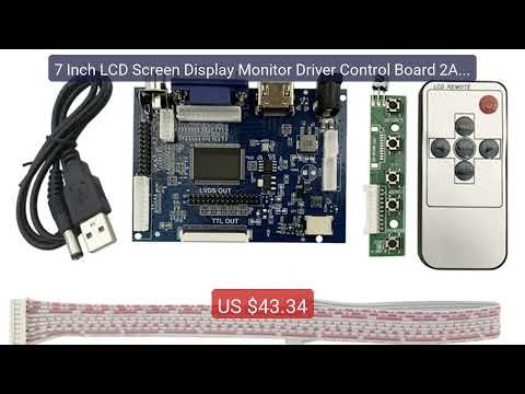 7 Inch LCD Screen Display Monitor Driver Control Board 2AV HDMI-Co... — Best Deal 2026 | Shop Now!