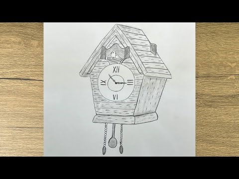 How to Draw a Cuckoo Clock || Drawing Tutorial || Easy Pencil Drawing