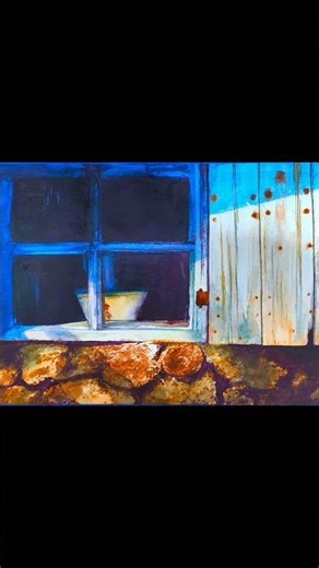 A Master copy of window in a cabin David Poxon from Mastering watercolors @domestika @davidpoxonart