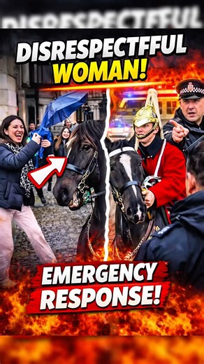 She Thought It Was Funny,. Then the Royal Guard Pressed THIS Button 😳🐎