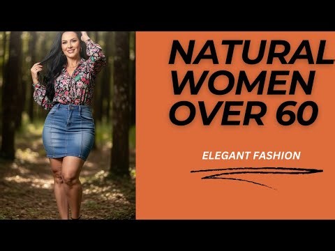 Realistic women over 50+- mini skirt offers a contrast between sophistication confidence.