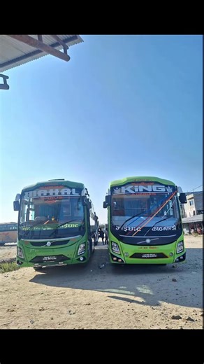21K views · 1.4K reactions | Two new buses of Gaighat captured in one frame #KiNG #Mahal #गाइघाट #kathmandu | Night Buses Nepal | Facebook