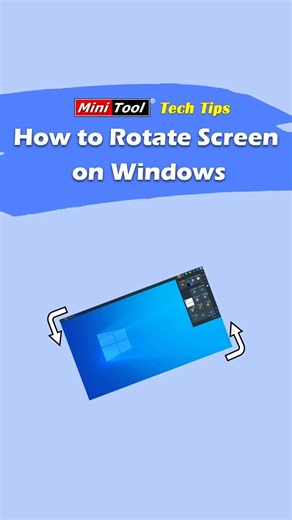 How to rotate the screen on Windows 10/11? This video offers two effective methods: using keyboard shortcuts and changing display settings. #WindowsTips #rotateScreen #windowstricks For more details, you can refer to this post: 👉https://www.minitool.com/news/rotate-screen-windows-10.html | MiniTool