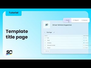 How to build a template title page | Start every report with the details that matter | Tutorial