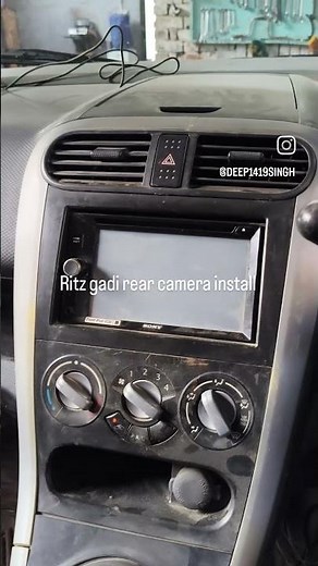 Ritz deseal rear camera install #@MarutiSzuki