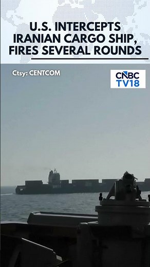 U.S. Military Video Shows Navy Destroyer Firing On Iranian-Flagged Cargo Vessel | Iran-US War | N18G
