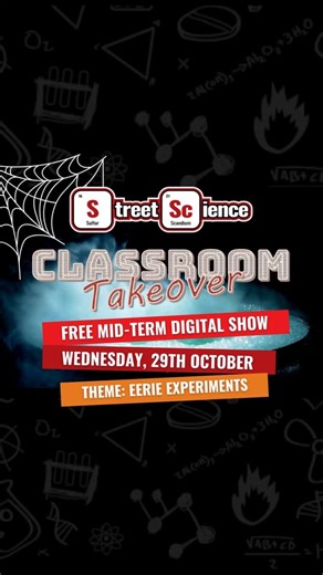 Hey Educators! Our FREE Virtual Science Show is back, and it’s about to get spooky! Streaming LIVE into your classroom on Wednesday, October 29th, 12pm AEST our Halloween Special Classroom Takeover is filled with eerie experiments and mysterious science that will leave your students questioning what’s real and what’s just illusion! 👻 Theme: Eerie Experiments 🎃 Join our witchy presenters as they conjure up mind-bending demonstrations exploring chemical reactions, forces, and the curious propert