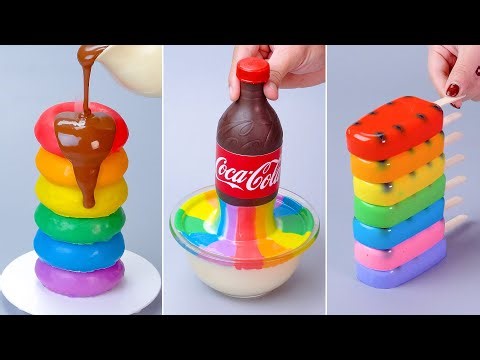 ✨ Tantangan Hias Kue & Hack Dapur oleh Cake Indonesian 🌈 Satisfying Chocolate Coke Bottle 🍫