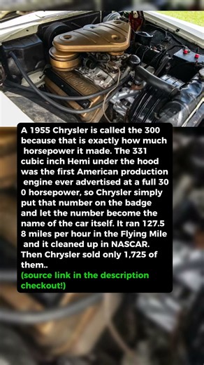 This Chrysler Is Called the 300 Because That Is How Much Horsepower It Made #shorts #car #automobile