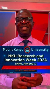 MKU Research and Innovation Week 2024 | TV47 Digital | Facebook