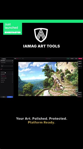 The IAMAG Tools Kickstarter has officially launched. We realized the most dangerous part of being an artist today isn't creating the work—it's sharing it. That’s why we built the Post-Creation Studio. It handles everything that happens after you finish your piece. We are giving you the tools to fight back: 🔹 Protect: Apply advanced