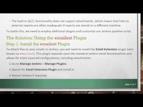 How to Send Allure or HTML Report as an Attachment in Jenkins Email Notifications