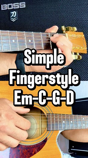 4.7K views · 52 reactions | Great beginner fingerstyle guitar chord progression in the key of E minor! Very popular chords! #reels #beginnerguitar #guitar #chords #beginner #relaxingmusic #beautifulguitar #simpleguitar #coolchords #chordprogression #fingerstyle #popguitar #fingerpicking | LaPain Music | Facebook