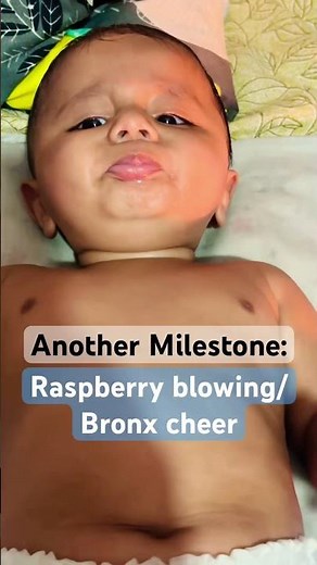 Raspberry blowing/ Bronx cheer/ scooter wali awaaz 😅 #trending #baby #milestone