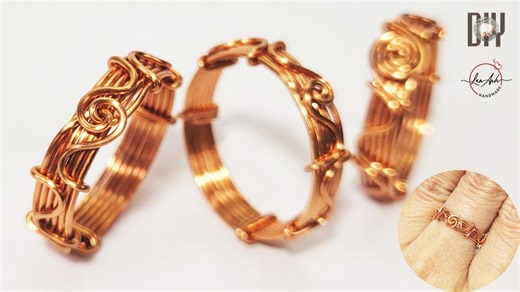 Simple ring design | Learn easy-to-follow | Handmade jewellery making at home 1095