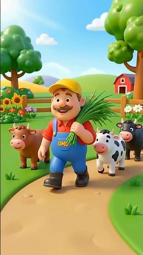 Old MacDonald Had a Farm 🐄 Fun Cow Story | 3D Kids Animation #nurseryrhymes