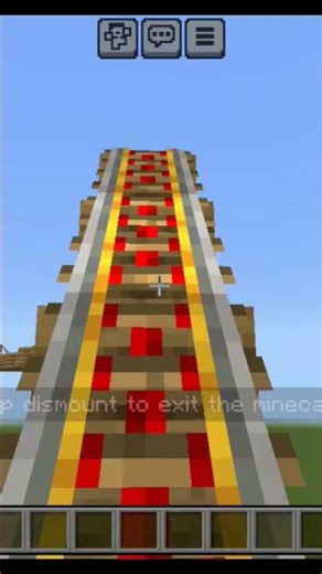 I create a small 🎢 in Minecraft #minecraft