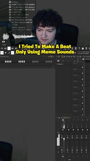 Making A Beat But I Can Only Use Meme Sounds 😳 #funny #producer #fyp #music