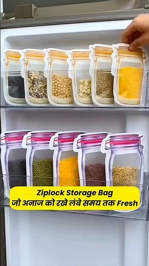 Zip Lock Storage Bags – Keep Food Fresh & Organized ✨