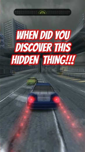 How many of you knew for this hidden feature in NFS Most Wanted?