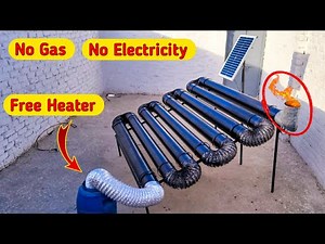 No Gas No Electricity Sunlight-Powered Heater #diy