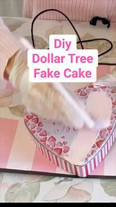 Let’s make a super adorable Dollar tree fake cake, cute for decorating for parties or just because!🍰💕 | Olivia's Romantic Home DIY