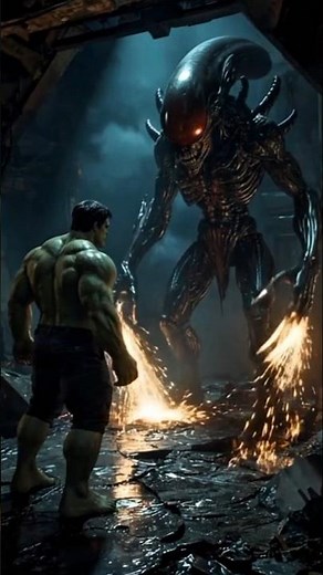 HULK vs ALIEN ROMULUS | Epic Cinematic Fight #hulk #marvel #avengers