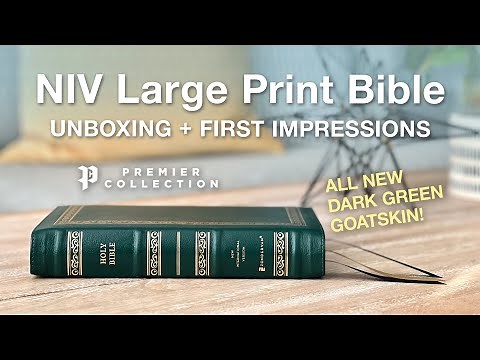 Unboxing a Premium NIV Bible in Green Goatskin