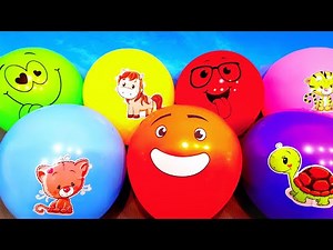 Сборник для Детей Лопаем воздушные шарики Учим цвета Развивающее видео Поем песенки