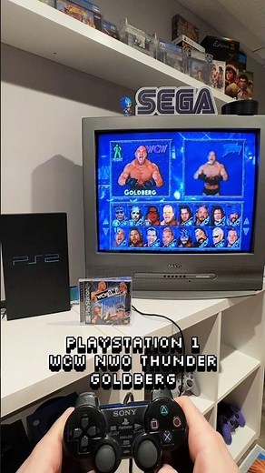 Wcw NWO Thunder Goldberg #retrogaming #goldberg #wcw #wwe #gaming #games #playstation #ps1