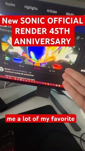 (April Fools) Sonic’s Model has Officially Changed for the 45th Anniversary #sonic #fypシ