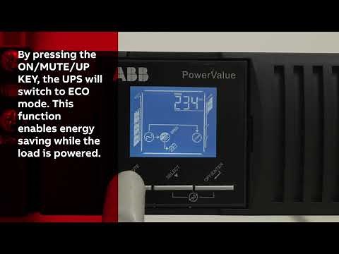 PowerValue 11RT G2 Operations on UPS