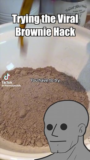 Testing the brownie hack from @therecipeclub #brownie #brownies #recipereview #foodhacks #drpepper